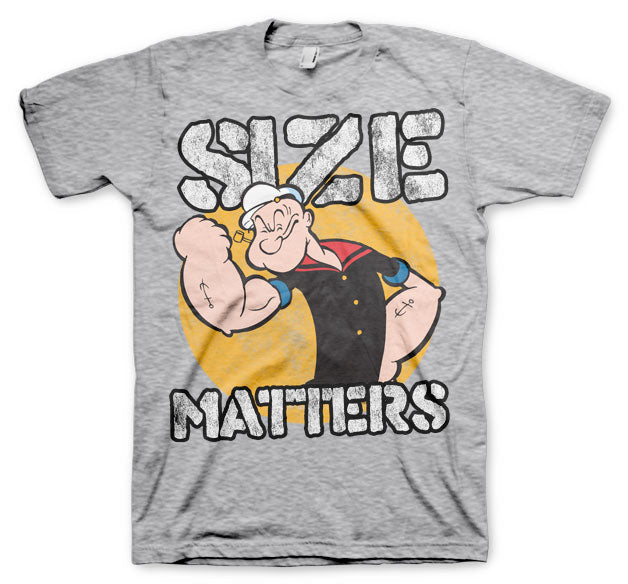 Popeye - Size Matters Mens T-Shirt