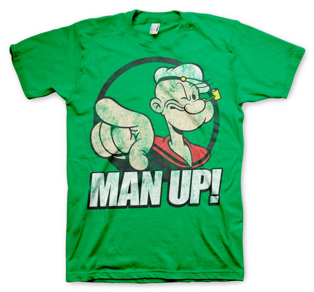 Popeye - Man Up! Mens T-Shirt