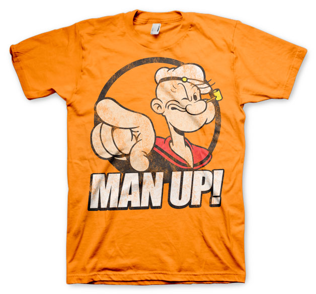 Popeye - Man Up! Mens T-Shirt