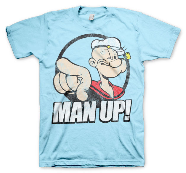 Popeye - Man Up! Mens T-Shirt