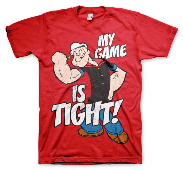 Popeye - Game Is Tight Mens T-Shirt
