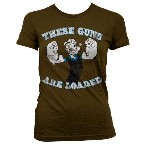 Popeye - These Guns Are Loaded Women T-Shirt
