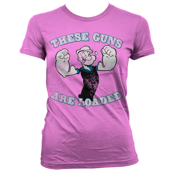 Popeye - These Guns Are Loaded Women T-Shirt