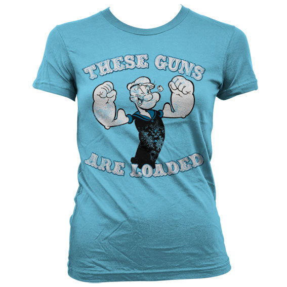 Popeye - These Guns Are Loaded Women T-Shirt