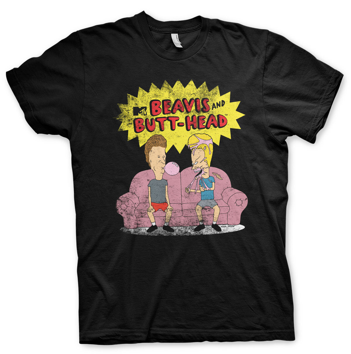 Beavis and Butt-Head T-Shirt showcasing  design