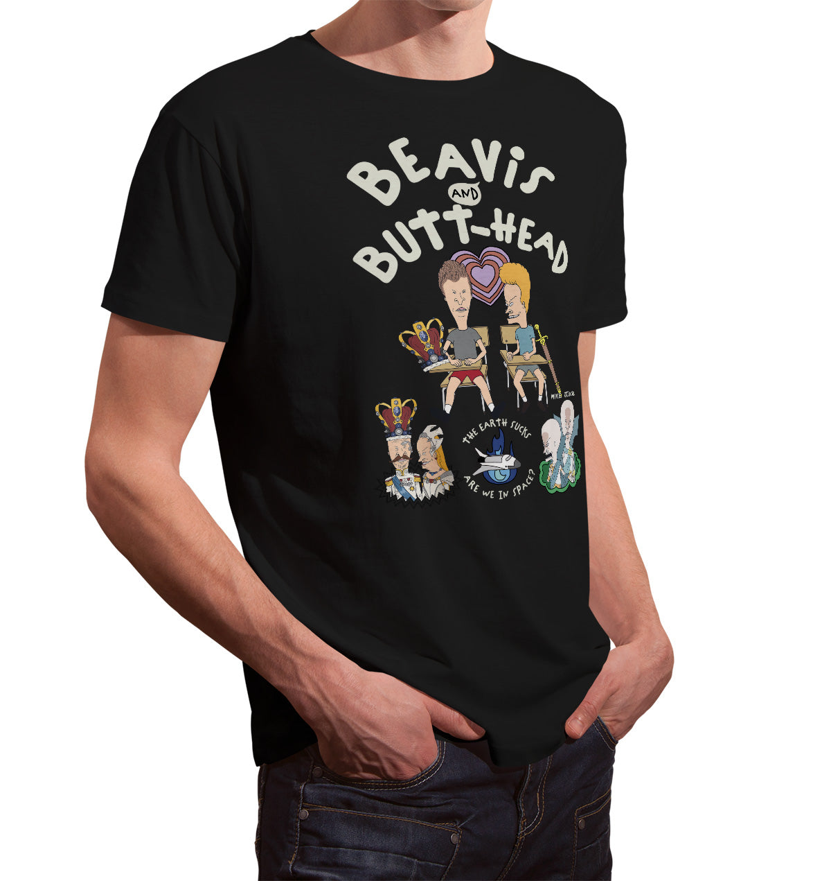 Beavis and Butt-Head - The Earth Sucks Mens T-Shirt