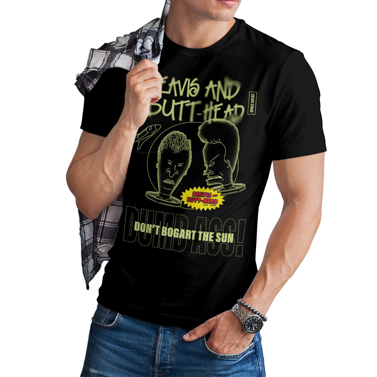 Beavis and Butt-Head - Don't Bogart The Sun Mens T-Shirt