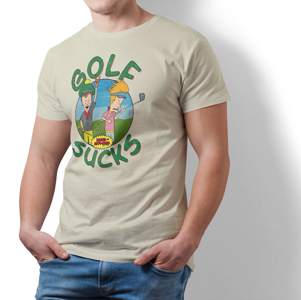 Beavis and Butt-Head - Golf Sucks Mens T-Shirt