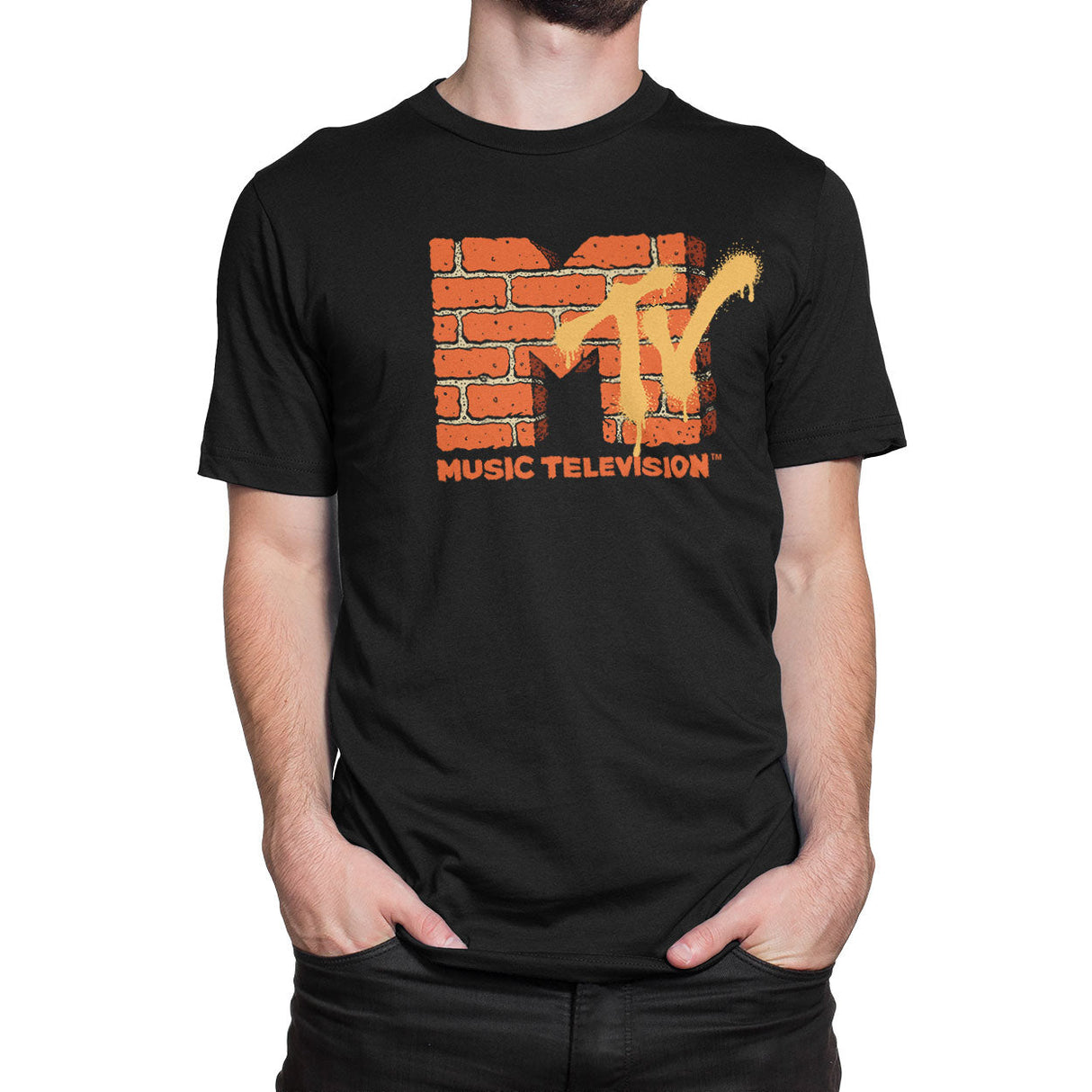 MTV - Bricks Logo Mens T-Shirt