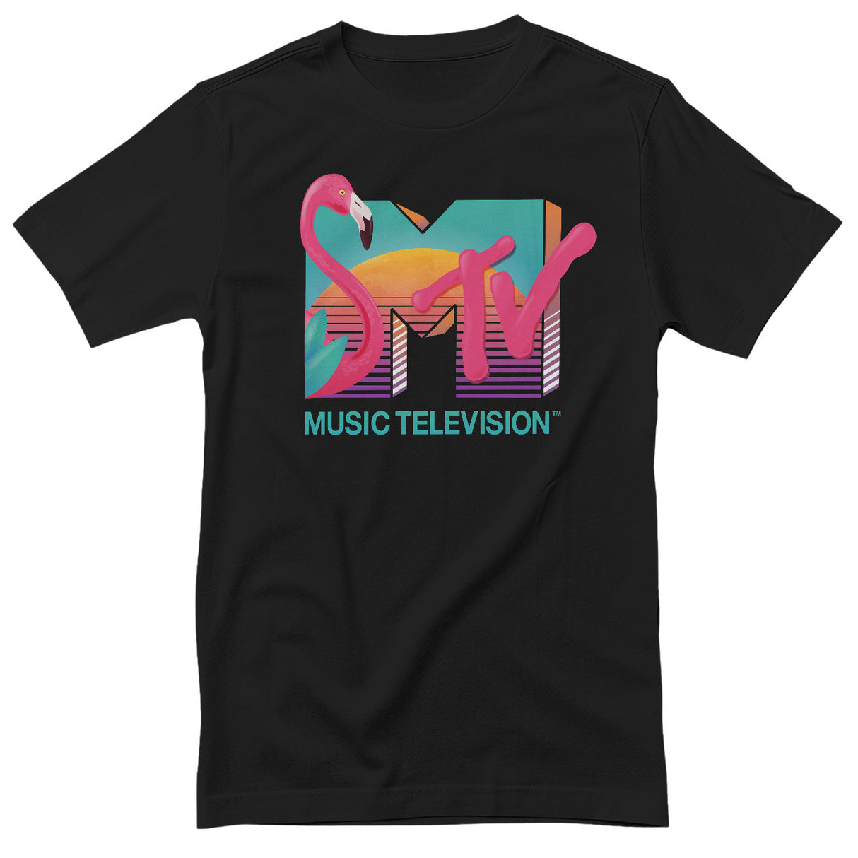 MTV - Tropical Flamingo Mens T-Shirt