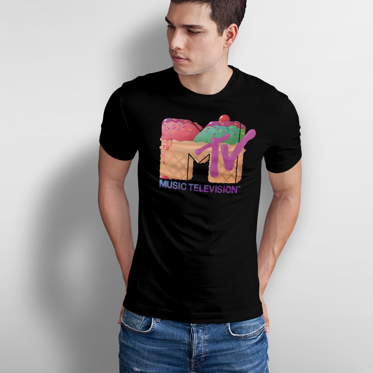 MTV - Ice Cream Logo Mens T-Shirt