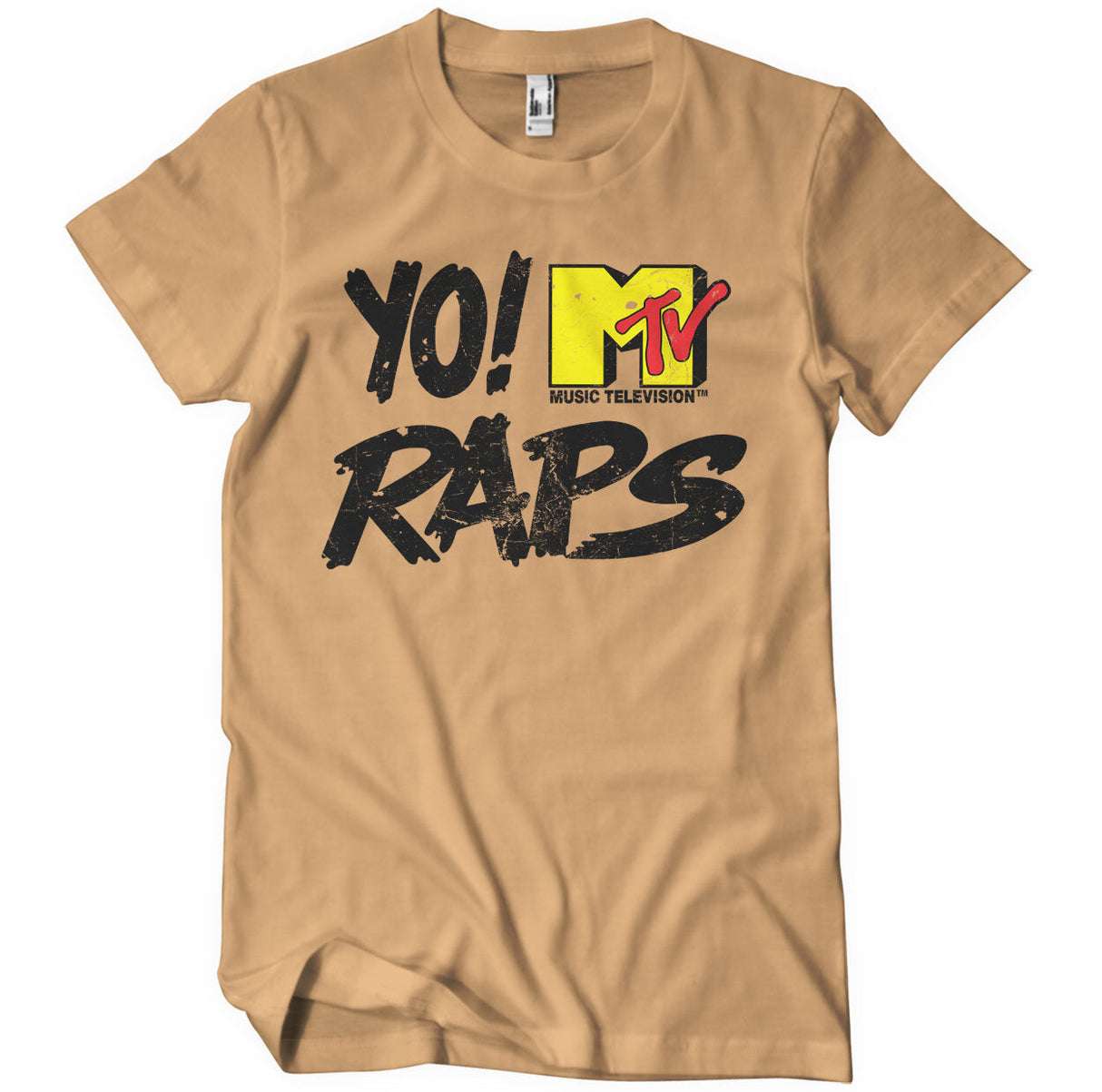 Yo! MTV Raps - Distressed Logo Mens T-Shirt