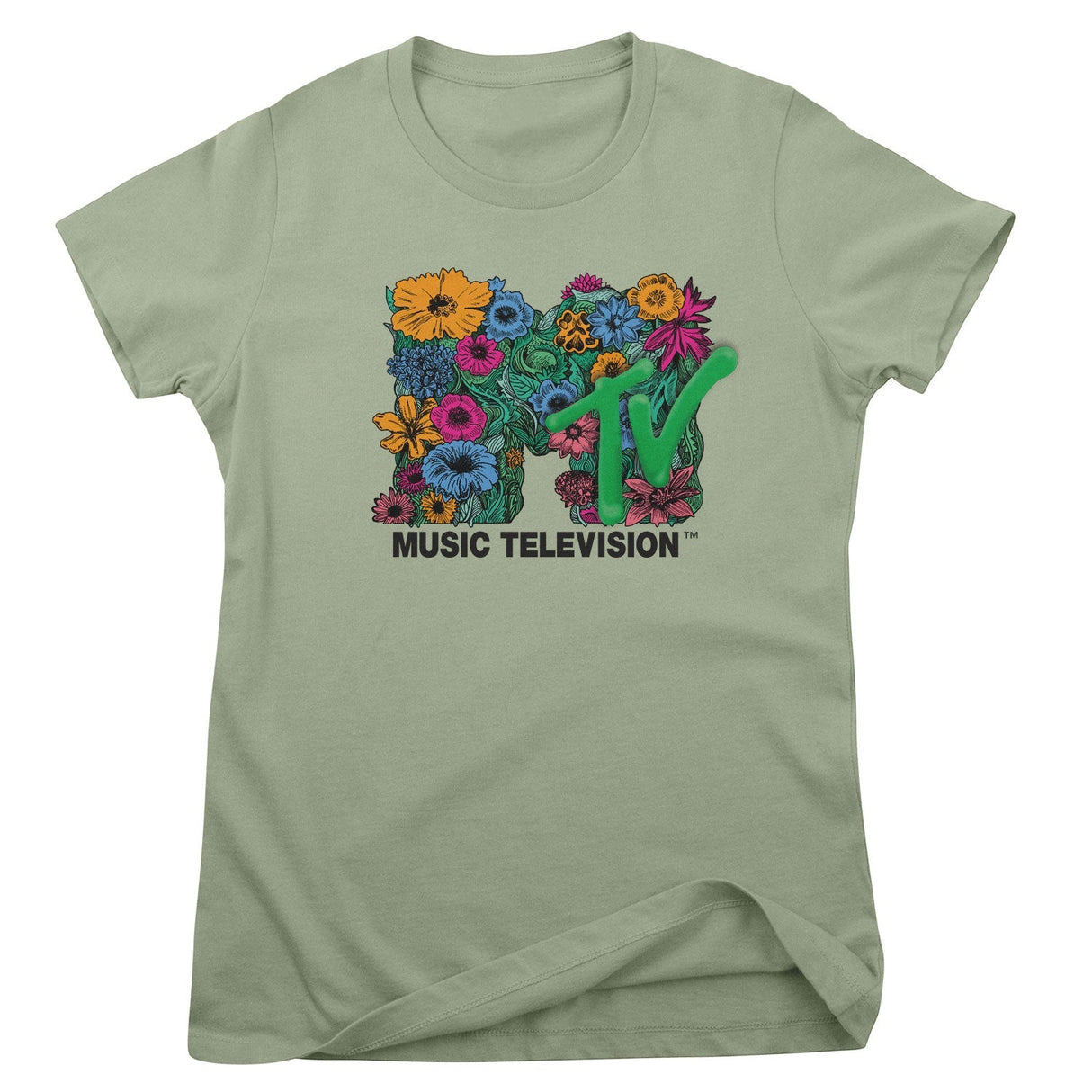 MTV - Flower Bouquet Logo Women T-Shirt