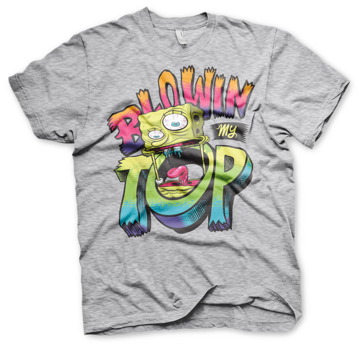 SpongeBob SquarePants - SpongeBob Blowin My Top Mens T-Shirt