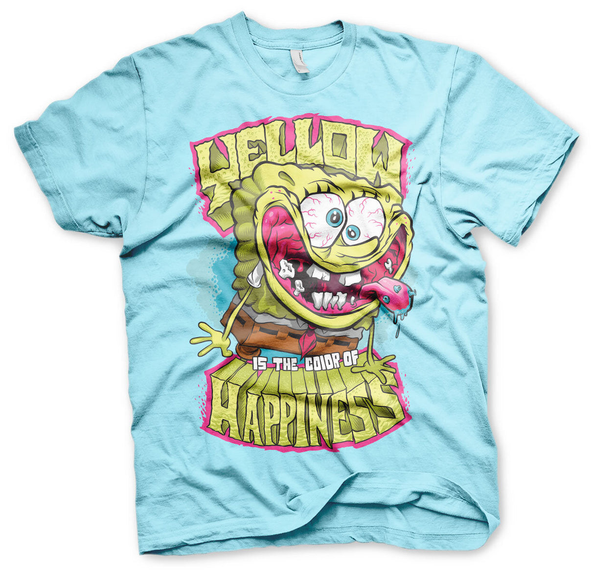 SpongeBob SquarePants - Yellow Is The Color Of Happiness Mens T-Shirt
