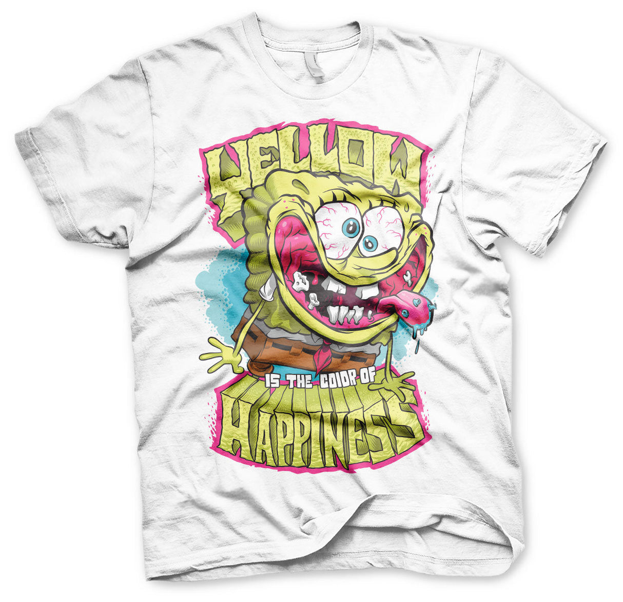SpongeBob SquarePants - Yellow Is The Color Of Happiness Mens T-Shirt
