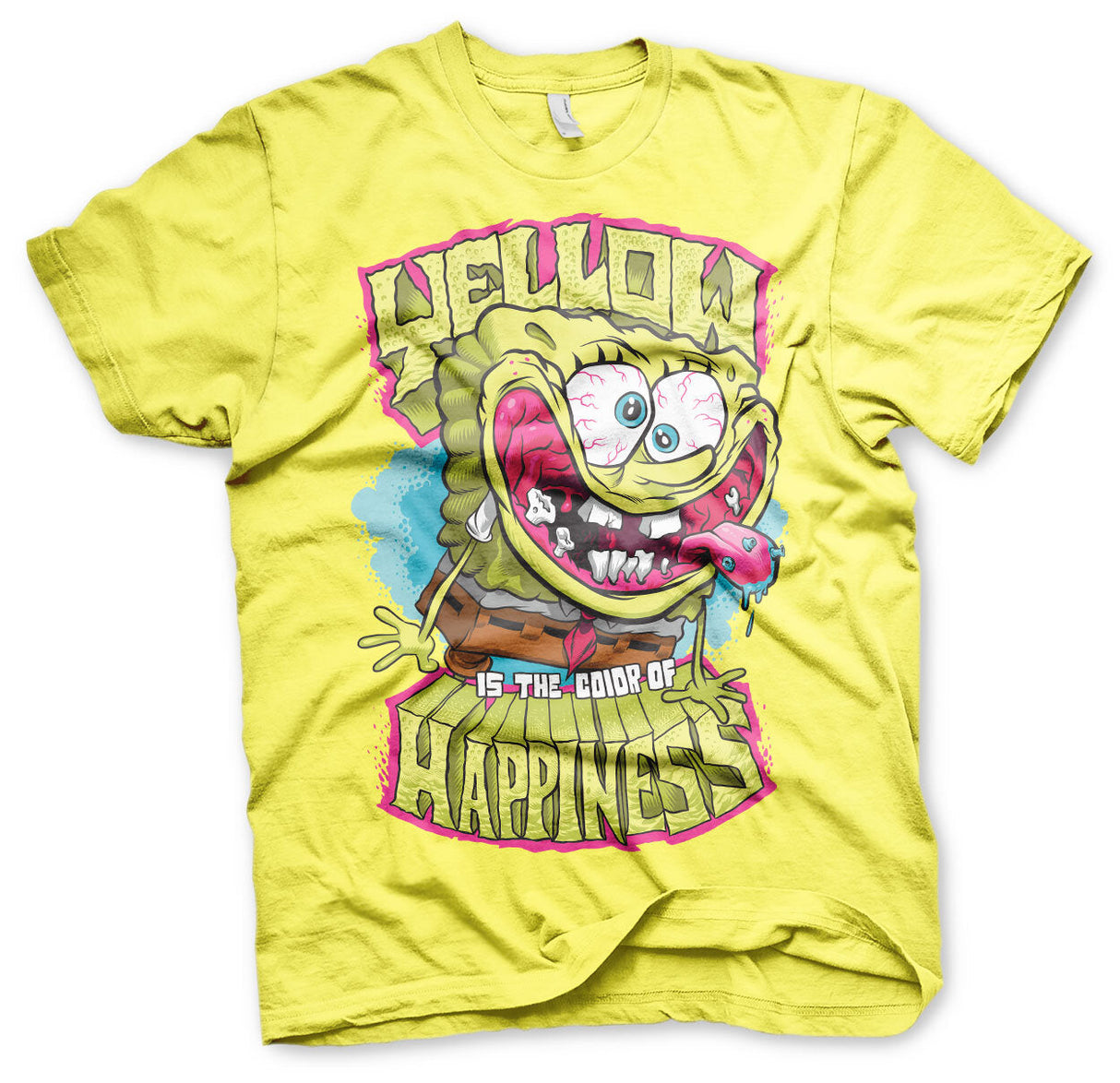 SpongeBob SquarePants - Yellow Is The Color Of Happiness Mens T-Shirt