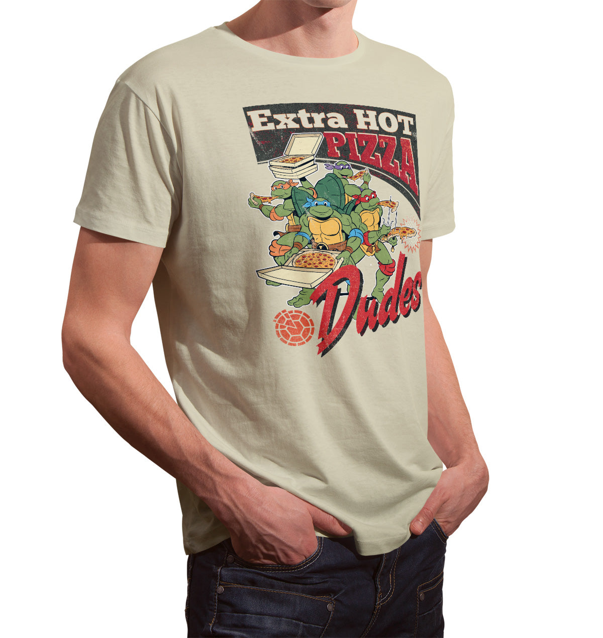 Teenage Mutant Ninja Turtles - Extra Hot Pizza Dudes Mens T-Shirt