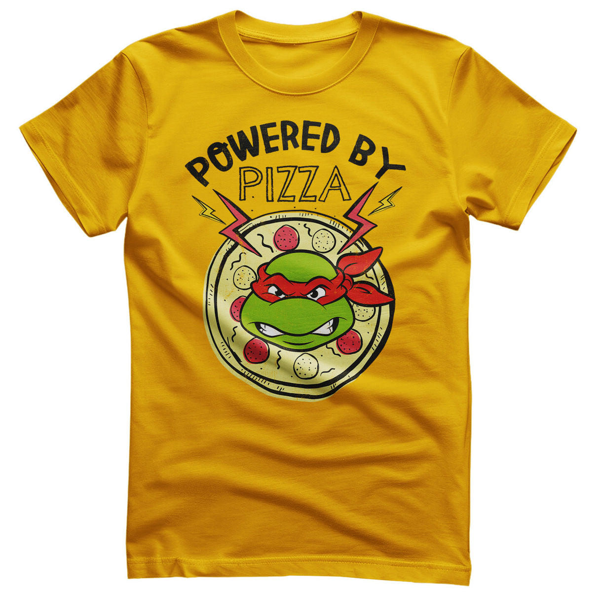 Teenage Mutant Ninja Turtles - Powered By Pizza Mens T-Shirt