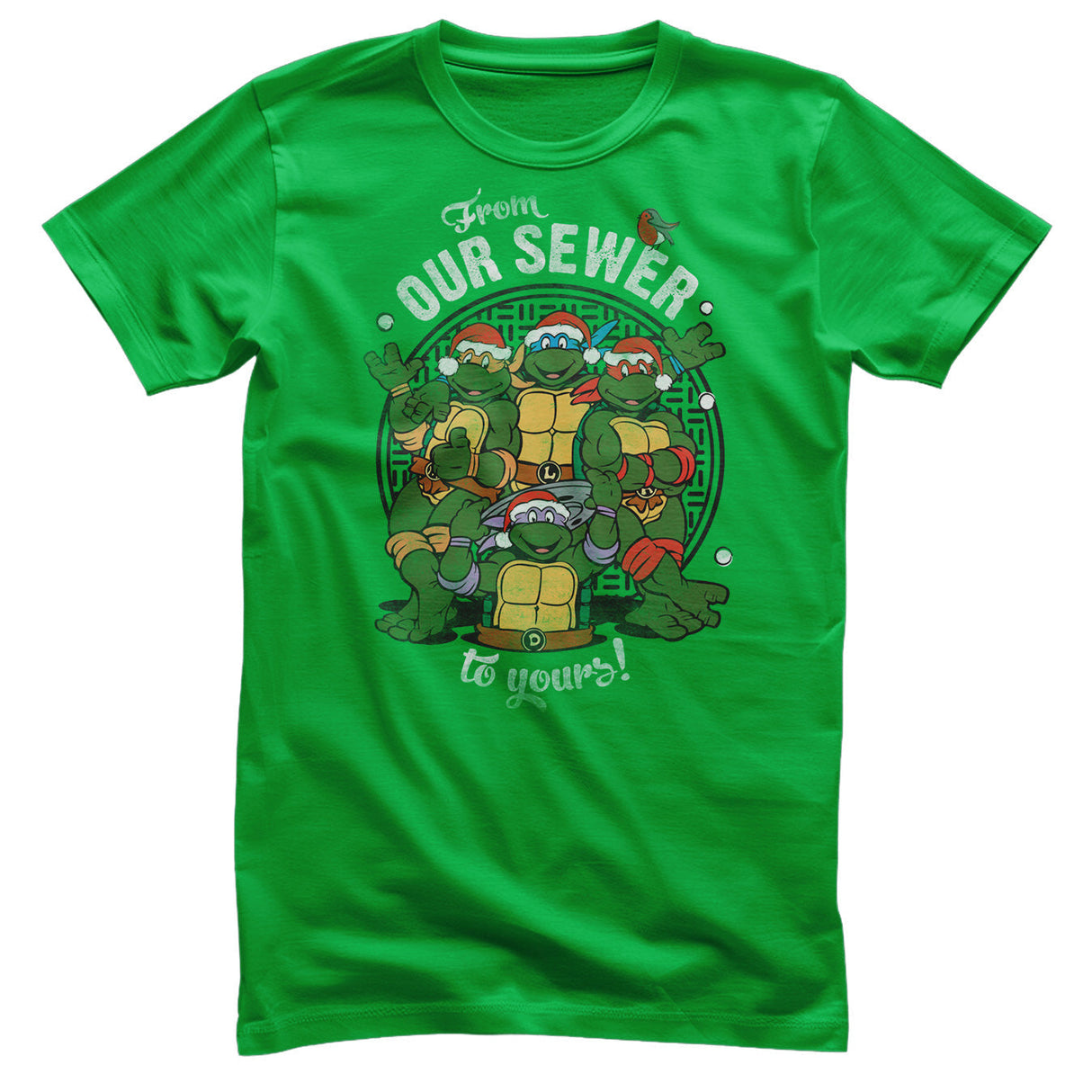 Teenage Mutant Ninja Turtles - From Our Sewer To Yours! Mens T-Shirt
