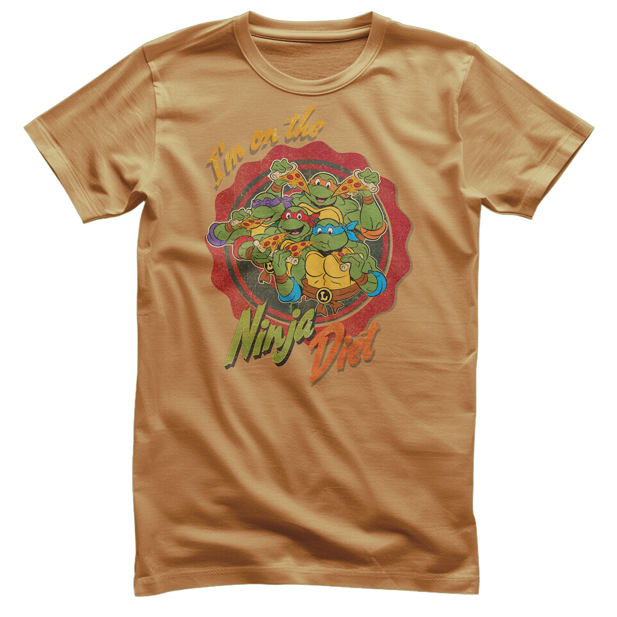 Teenage Mutant Ninja Turtles - On The Pizza Diet Mens T-Shirt