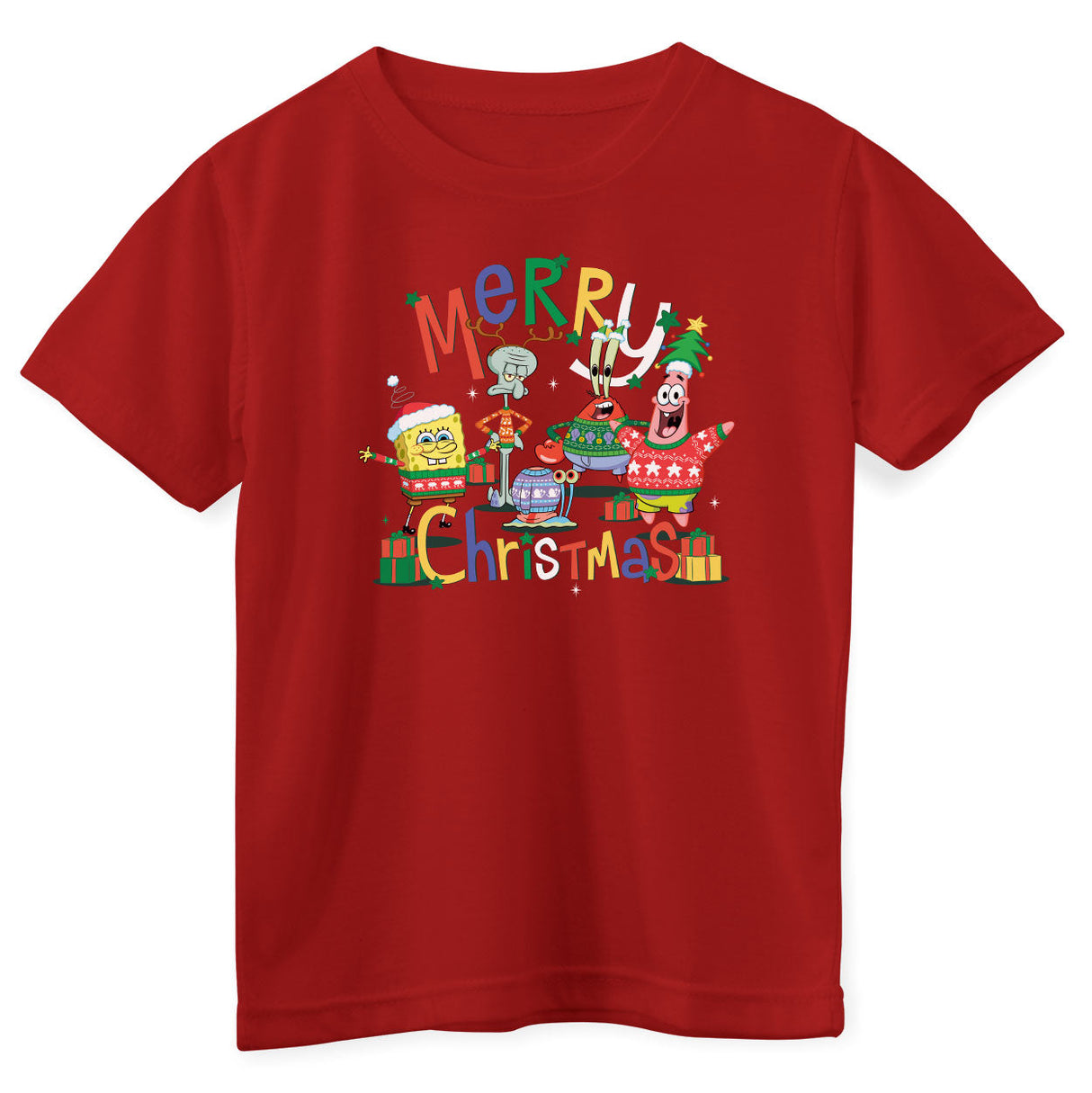 Garfield - SpongeBob - Merry Christmas Kids T-Shirt