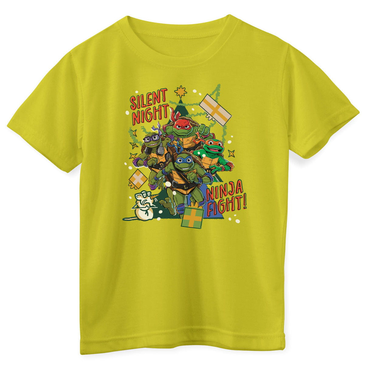 Teenage Mutant Ninja Turtles - Silent Night - Ninja Fight Kids T-Shirt
