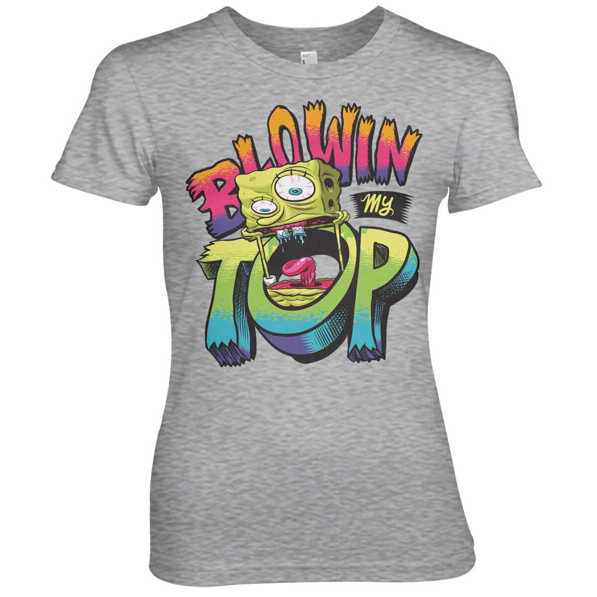 SpongeBob SquarePants - SpongeBob Blowin My Top Women T-Shirt