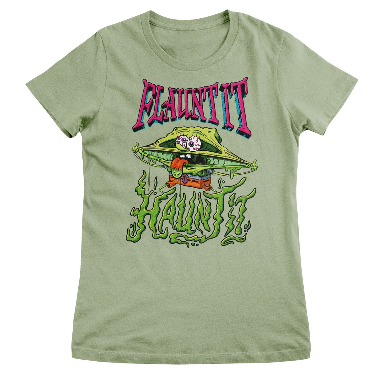 SpongeBob SquarePants - Flaunt It - Haunt It Women T-Shirt