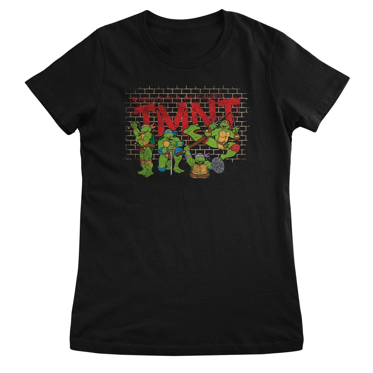 Teenage Mutant Ninja Turtles - TMNT - Graffiti Wall Heroes Women T-Shirt