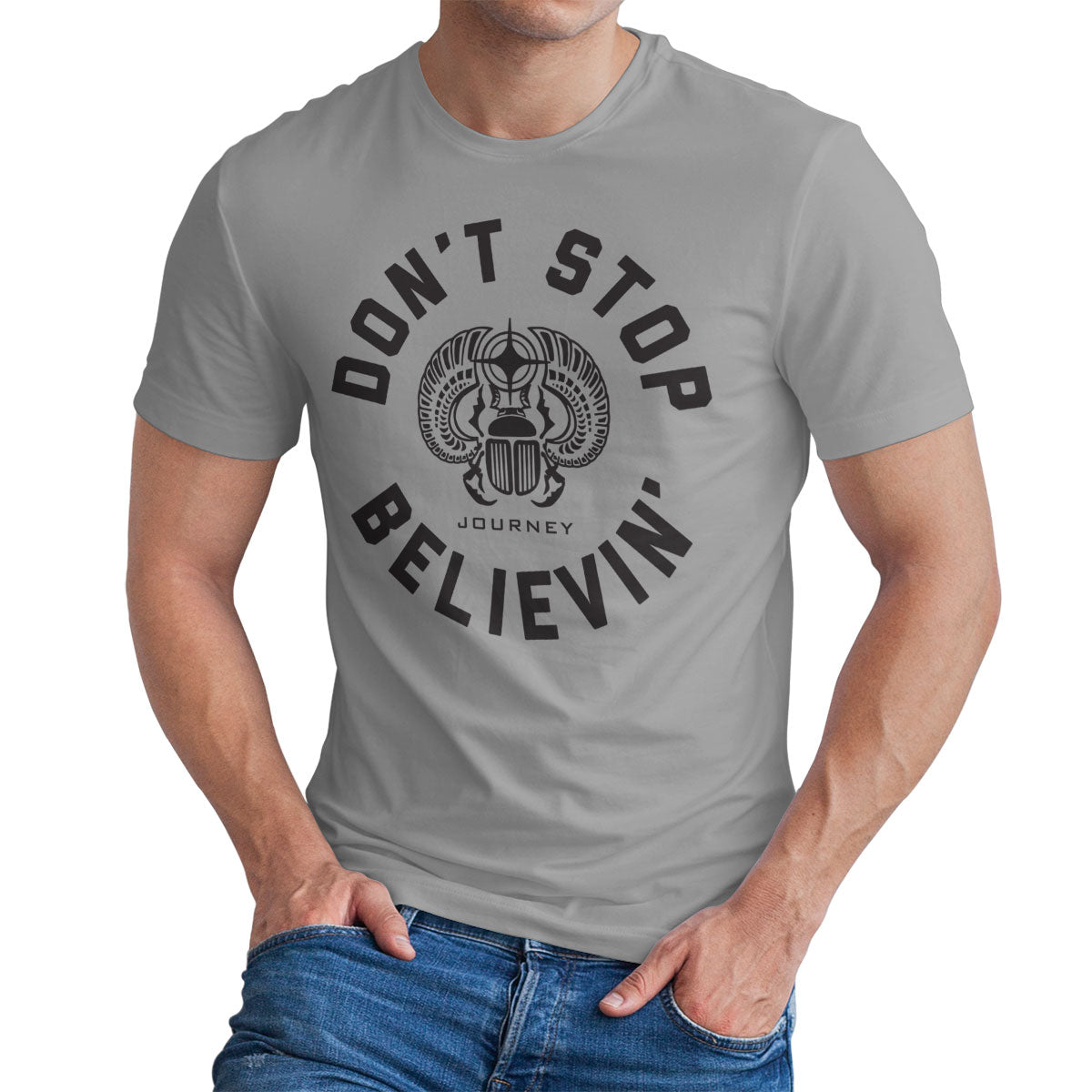 Journey - Don't Stop Believin' Circle Mens T-Shirt