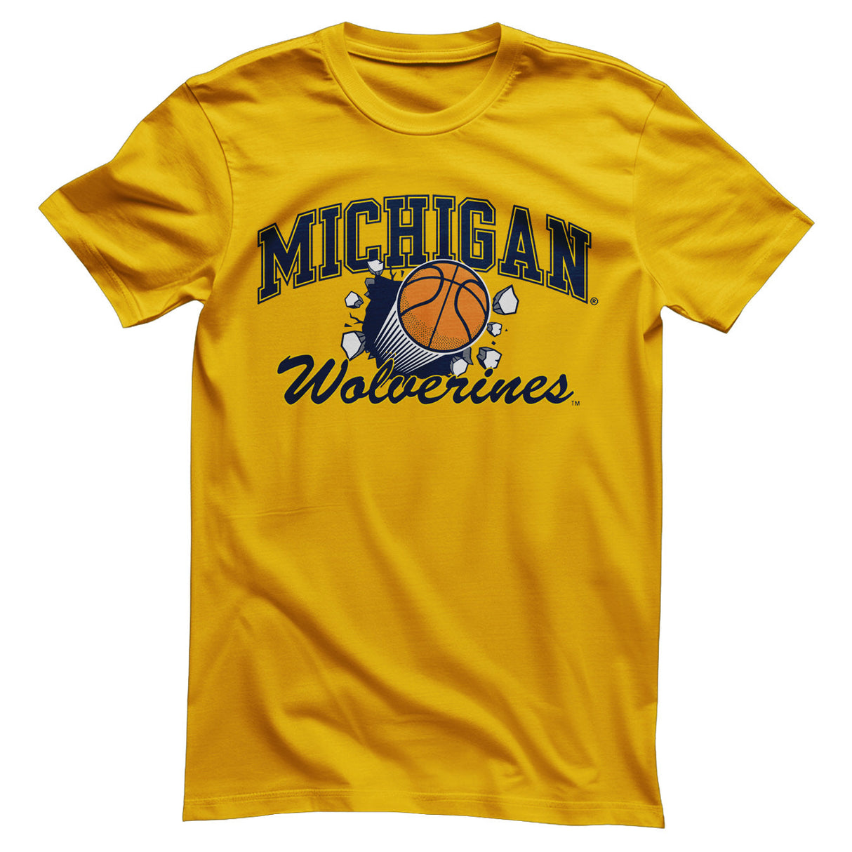 Michigan University - Michigan Wolverines Basketball Mens T-Shirt