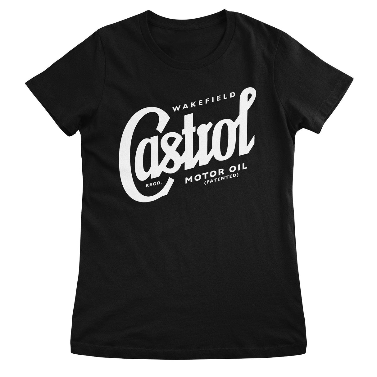 Castrol Script Logo Girly Tee showcasing Script Logo design