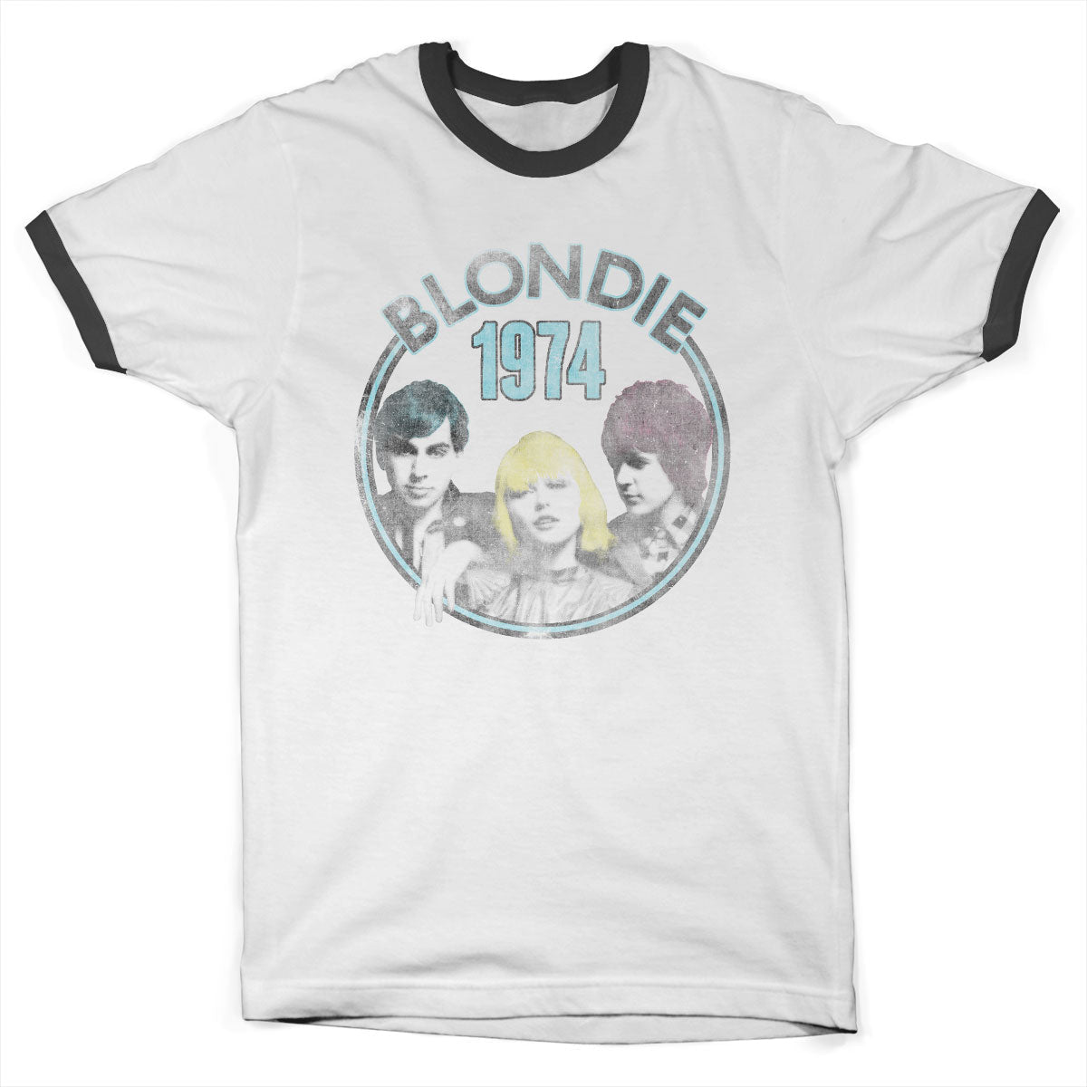 Blondie - Circular 1974 Ringer Mens T-Shirt