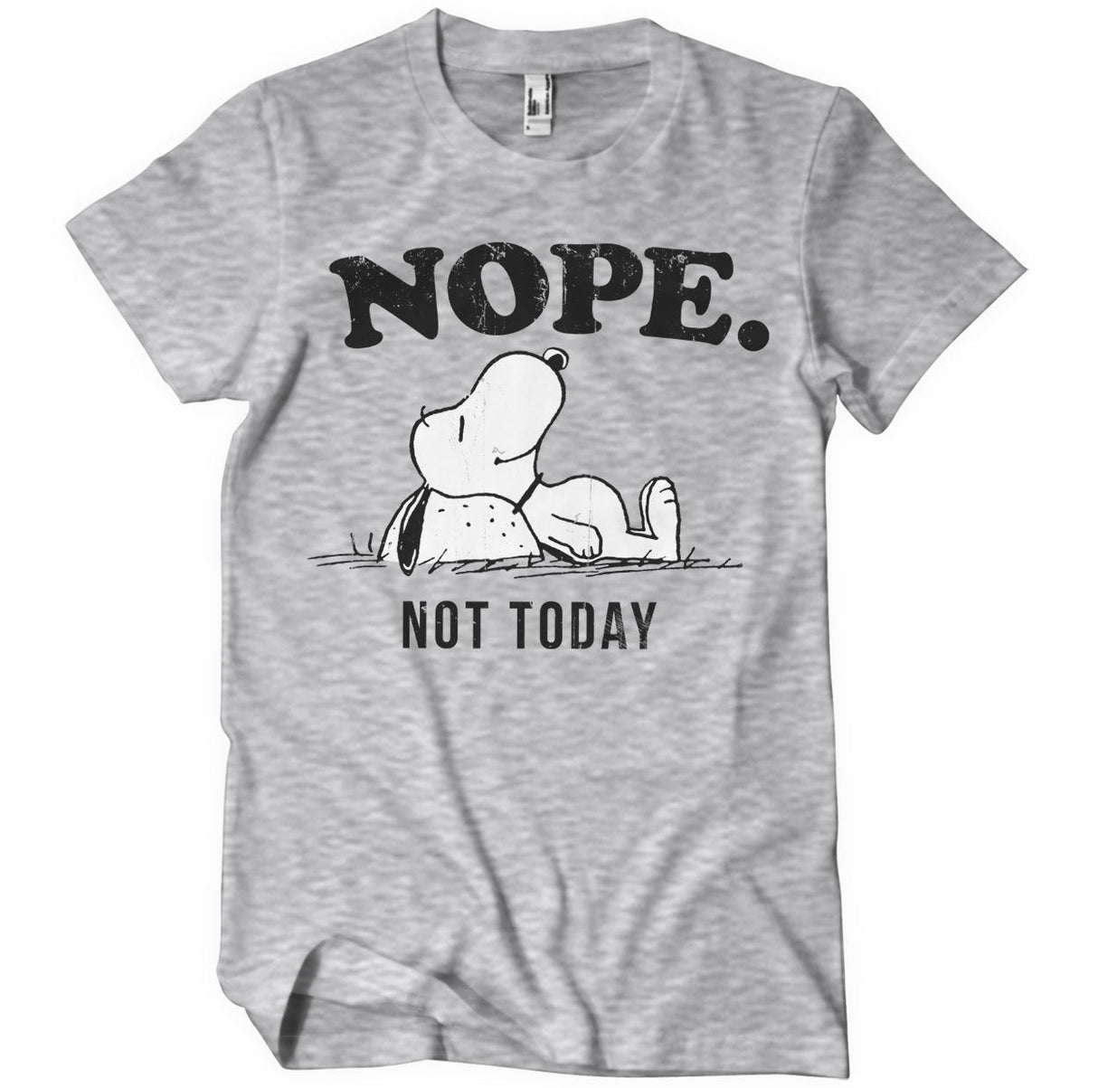 Peanuts - Nope. Not Today Mens T-Shirt