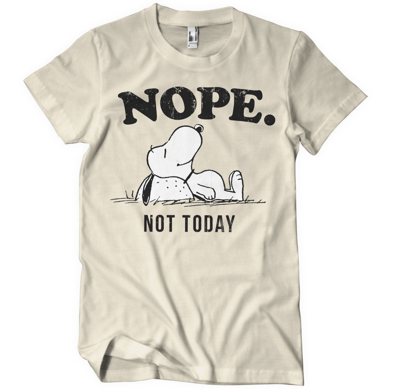 Peanuts - Nope. Not Today Mens T-Shirt
