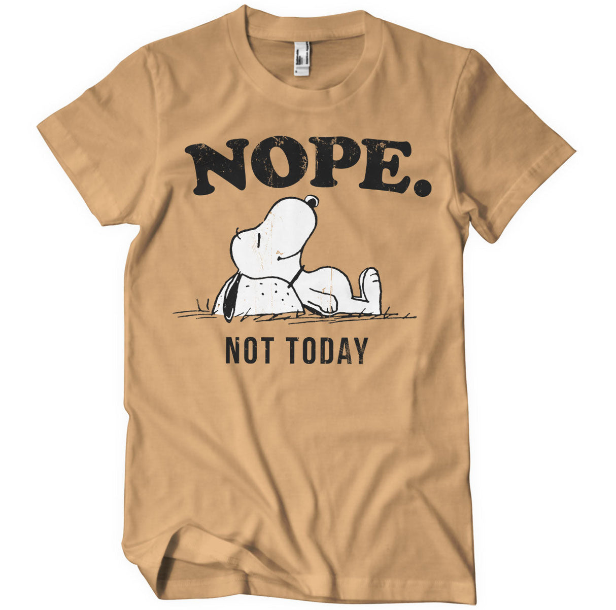 Peanuts - Nope. Not Today Mens T-Shirt