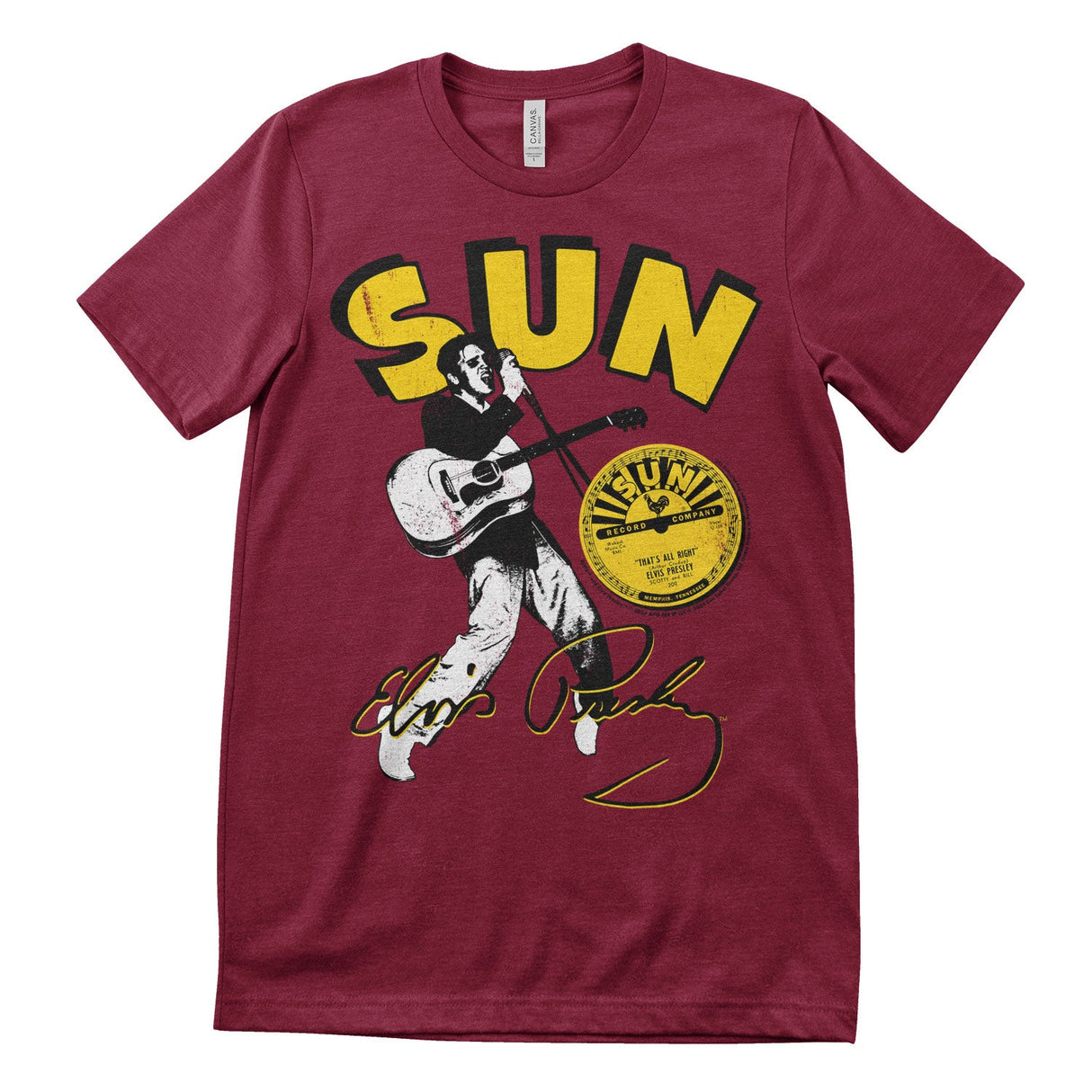 Elvis Presley - Sun Records Mens T-Shirt