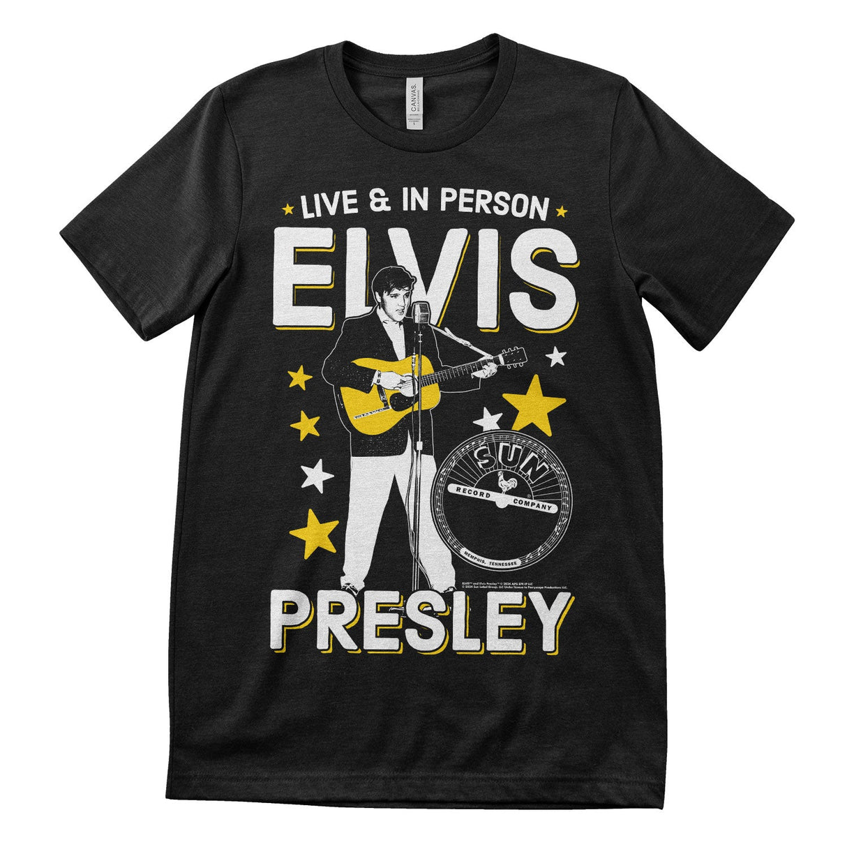 Elvis Presley - Live & In Person Mens T-Shirt