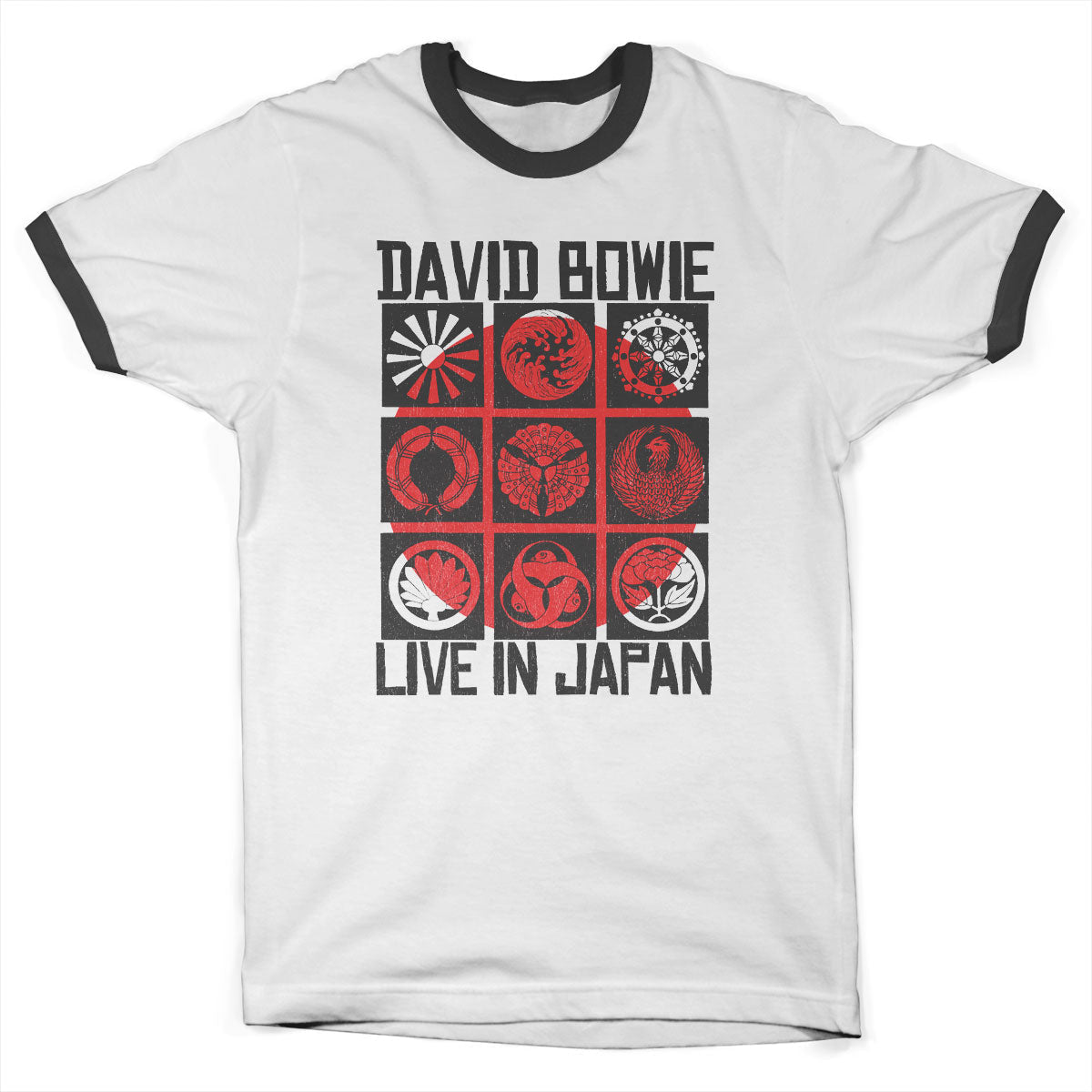 David Bowie - Live In Japan Ringer Mens T-Shirt