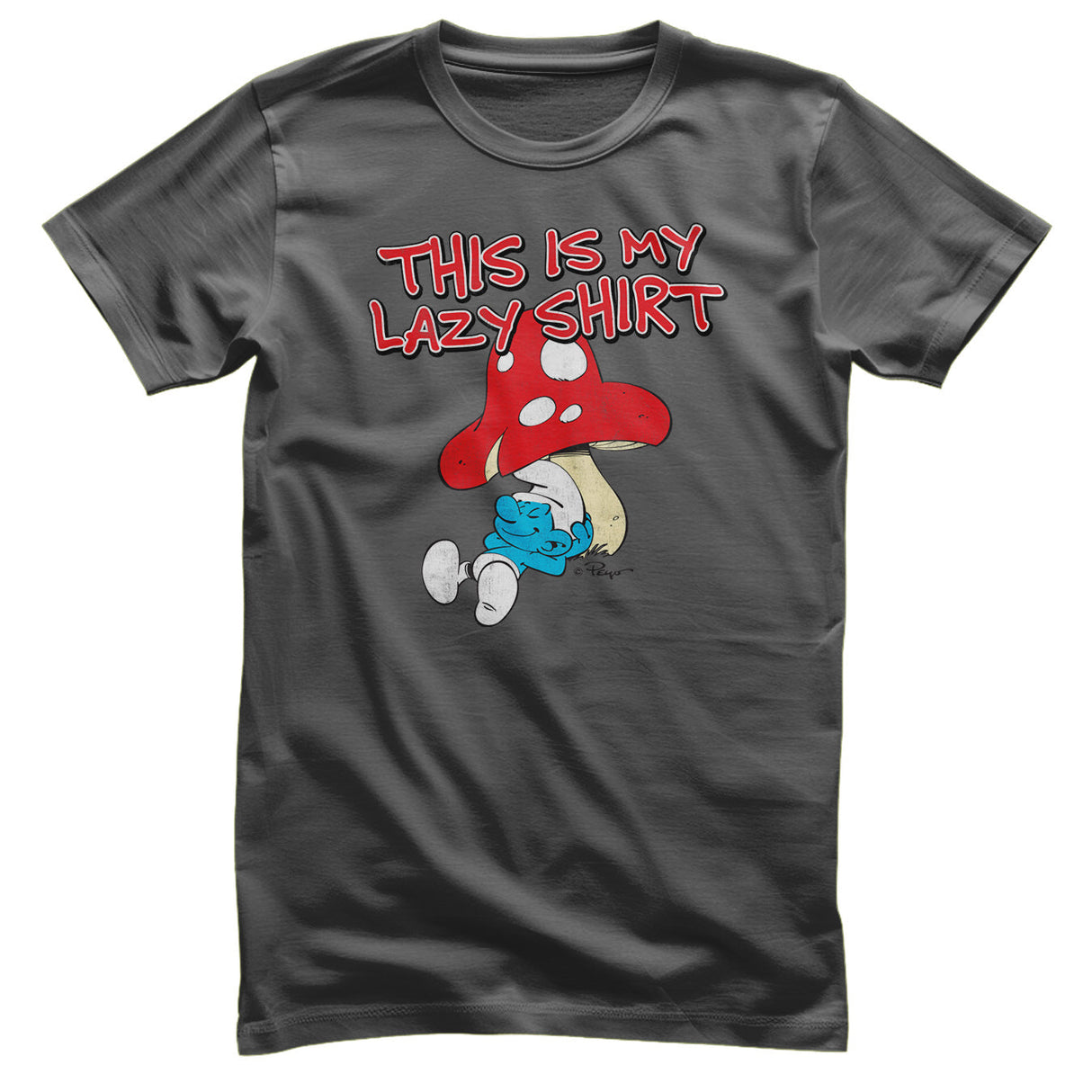 Smurfs - The Smurfs - This Is My Lazy Shirt Mens T-Shirt