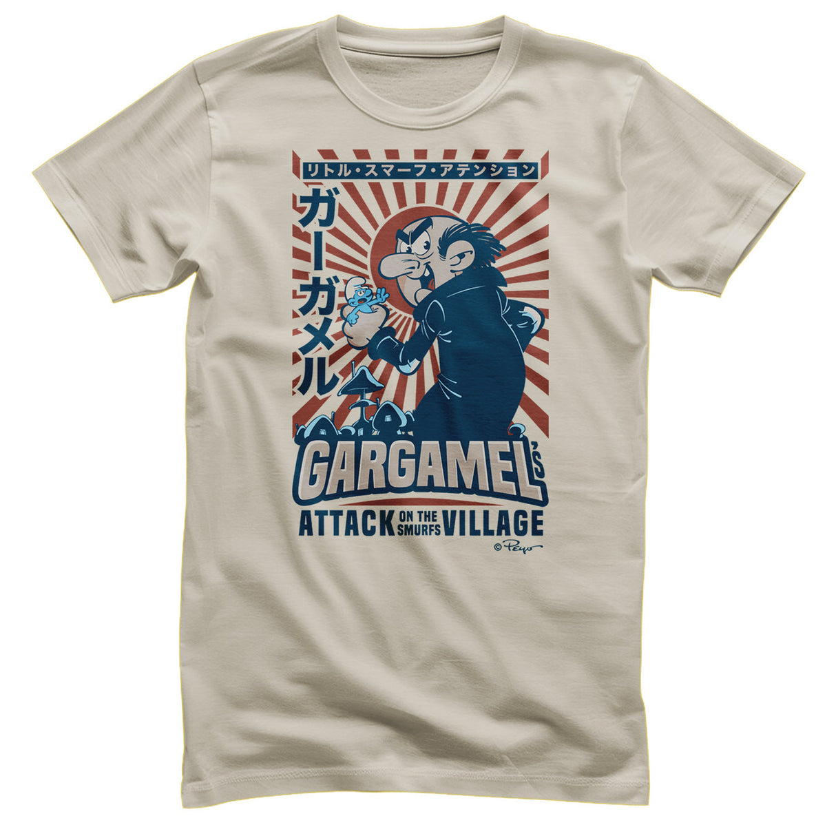 Smurfs - Gargamel - Attack Of The Smurfs Village Mens T-Shirt