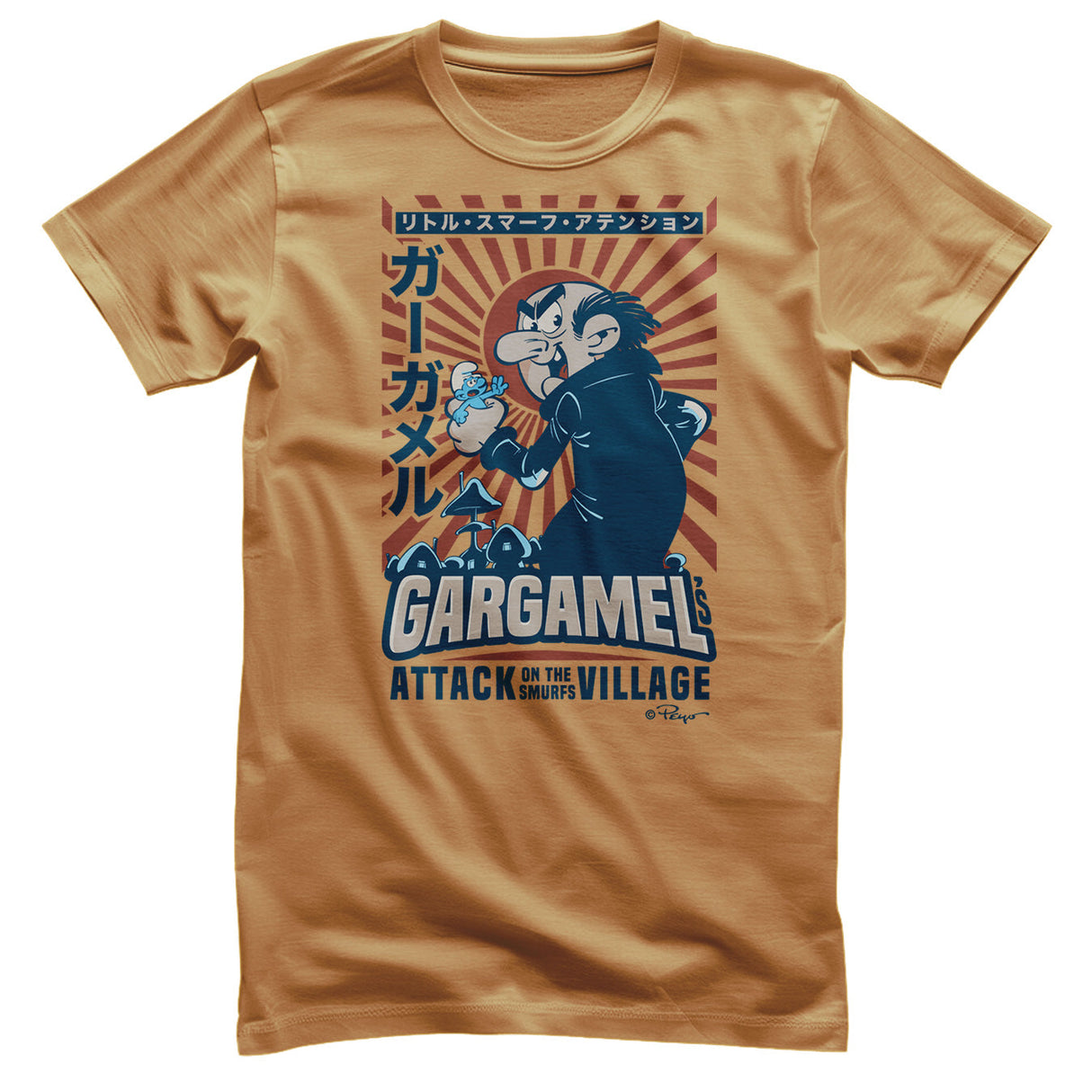 Smurfs - Gargamel - Attack Of The Smurfs Village Mens T-Shirt
