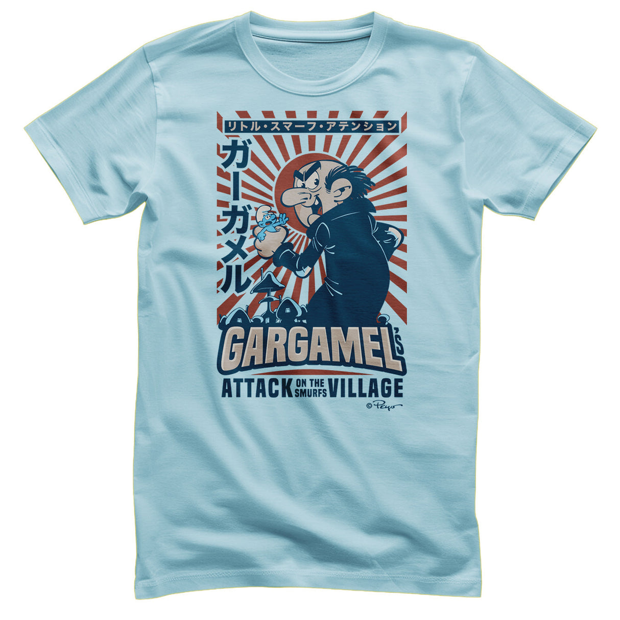Smurfs - Gargamel - Attack Of The Smurfs Village Mens T-Shirt
