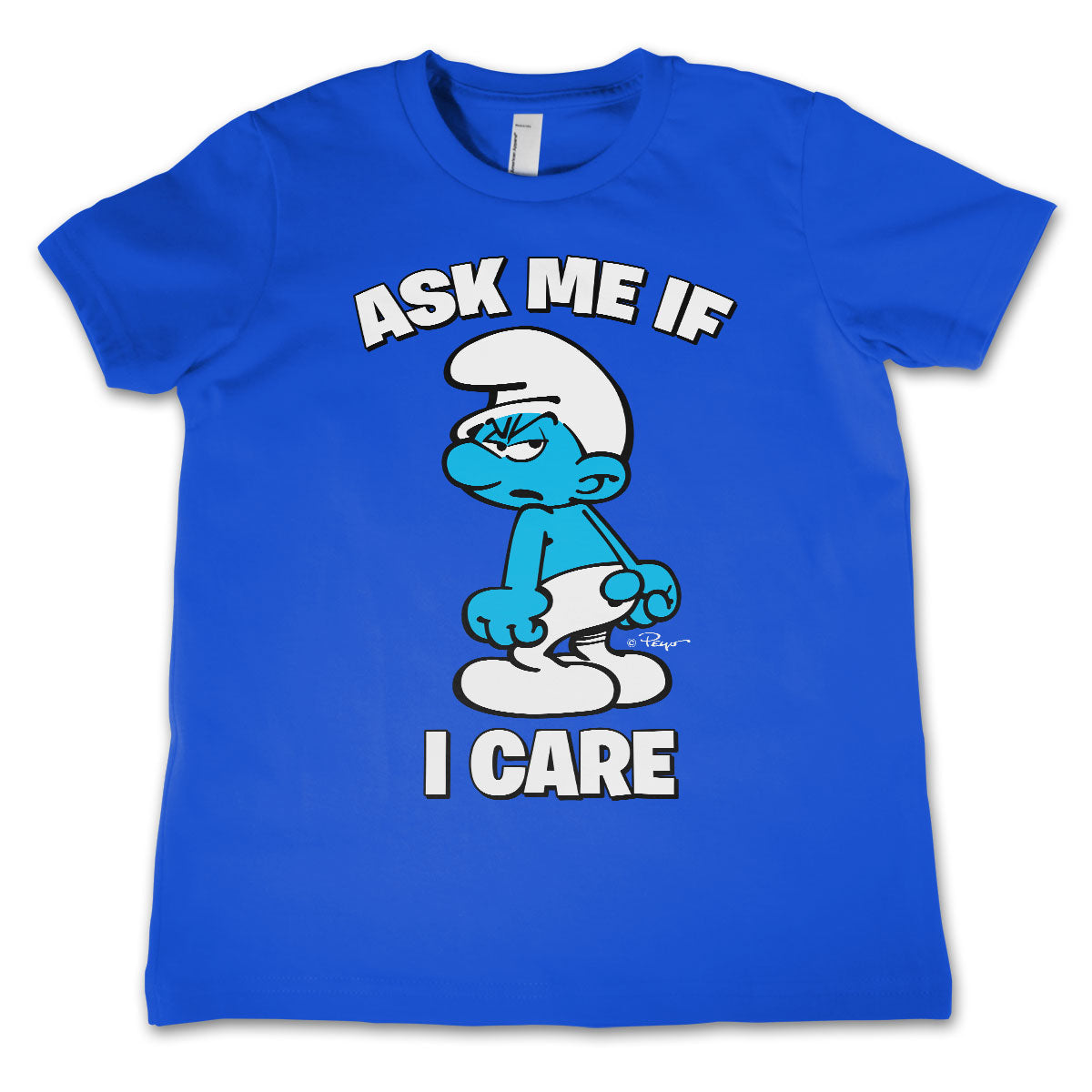 Smurfs - The Smurfs - Ask Me If I Care Kids T-Shirt