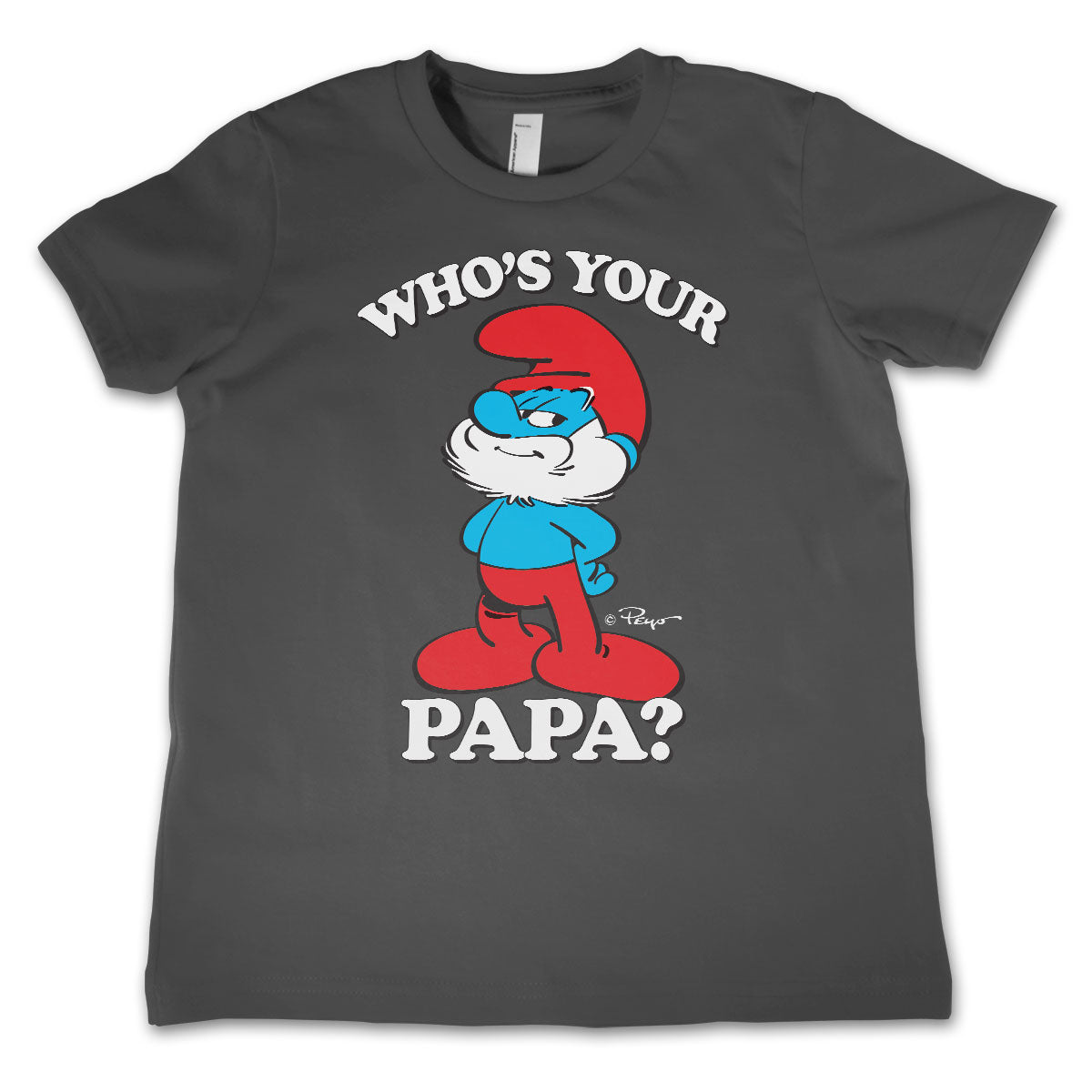 Smurfs - Who's Your Papa? Kids T-Shirt