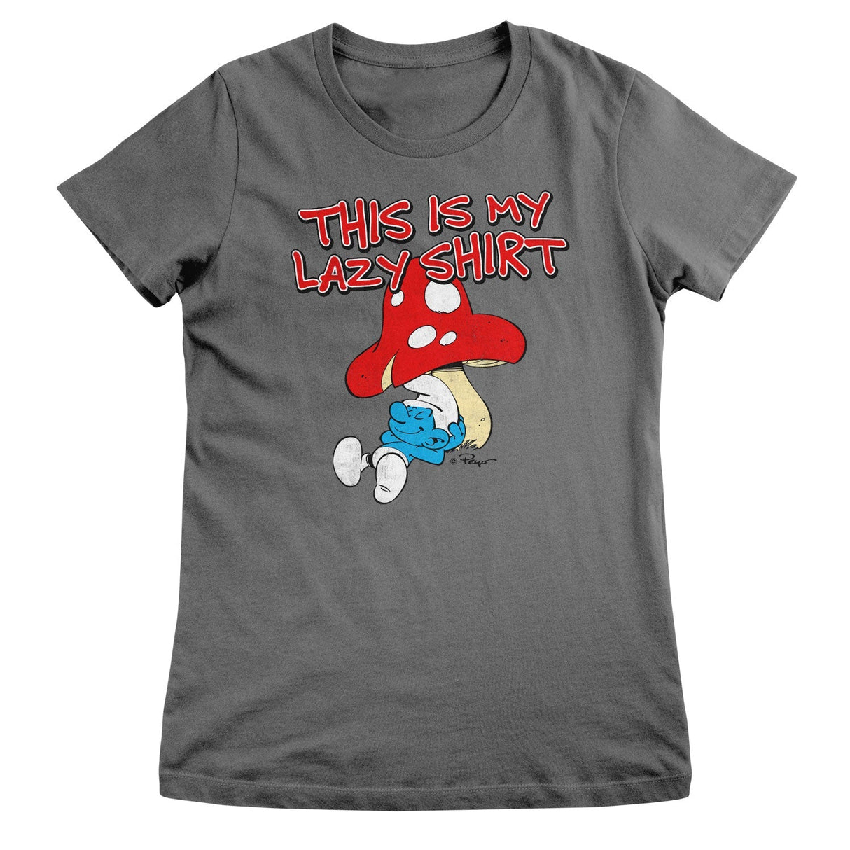 Smurfs - The Smurfs - This Is My Lazy Shirt Women T-Shirt