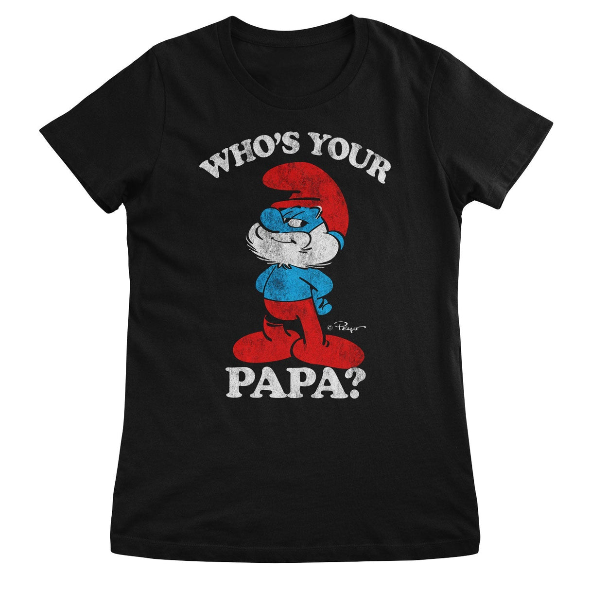 Smurfs - Who's Your Papa Women T-Shirt