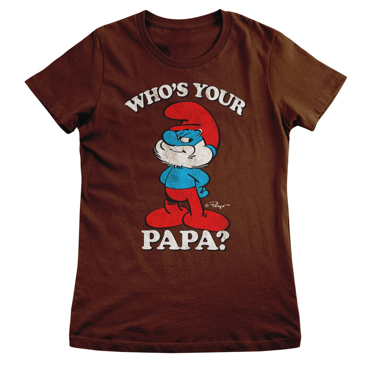 Smurfs - Who's Your Papa Women T-Shirt