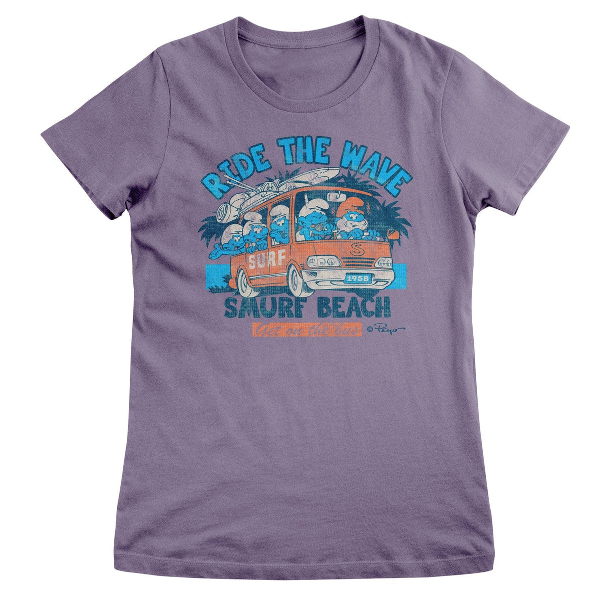 Smurfs - Ride The Wave - Smurf Beach Women T-Shirt